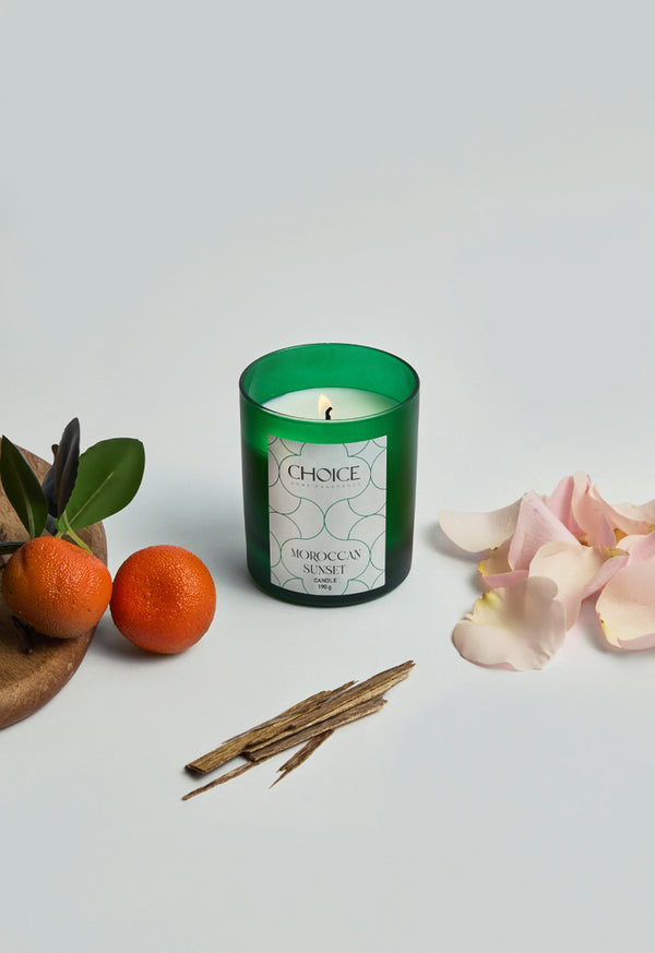 Choice Moroccan Sunset Candle 190Gr  Morrocan Sunset