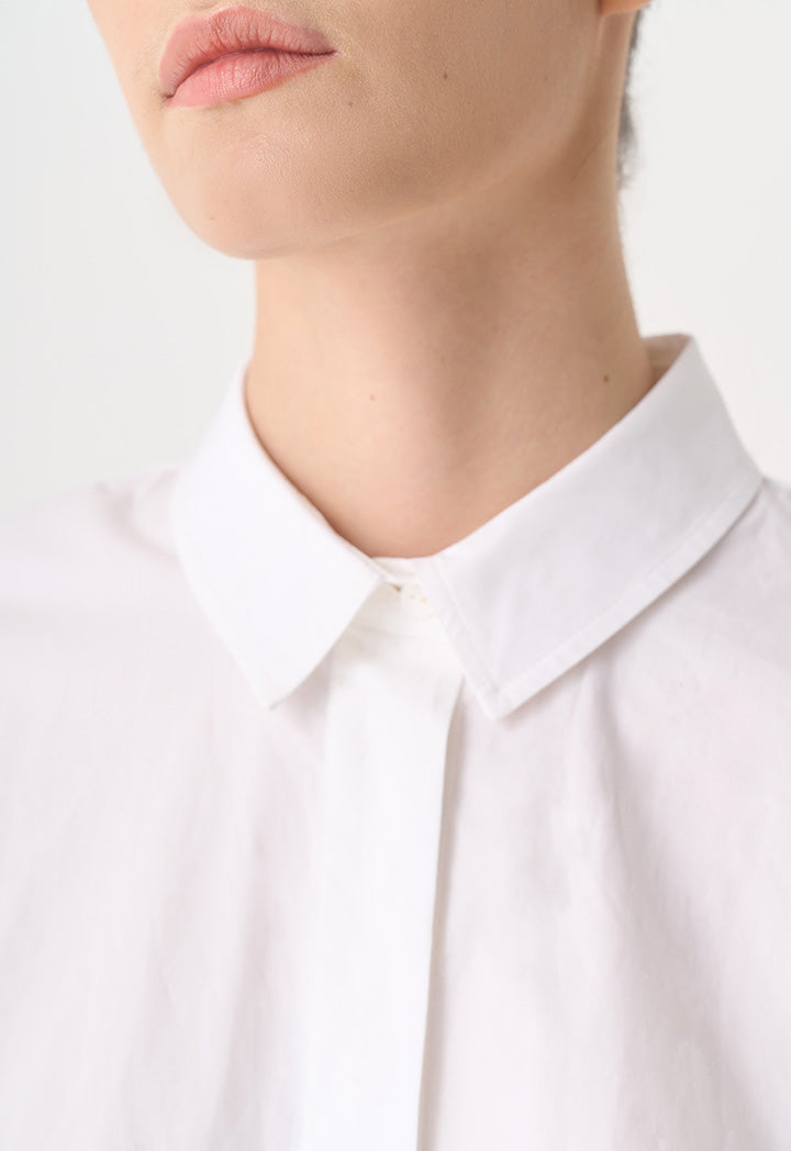 Choice Long Sleeves Basic Shirt Off White