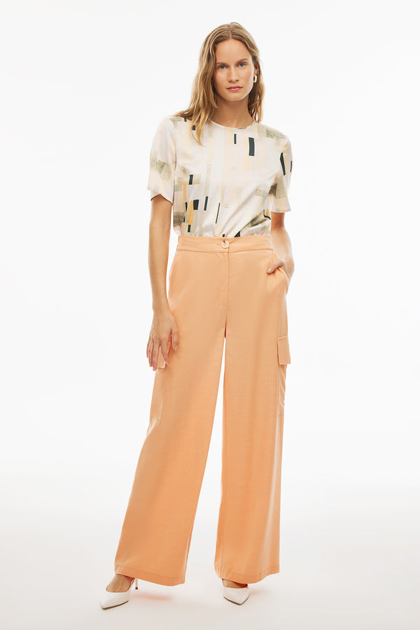 Perspective Trouser Cargo Apricot