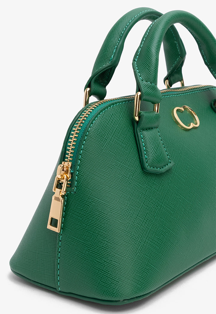 Choice Solid Classic Handbag Green