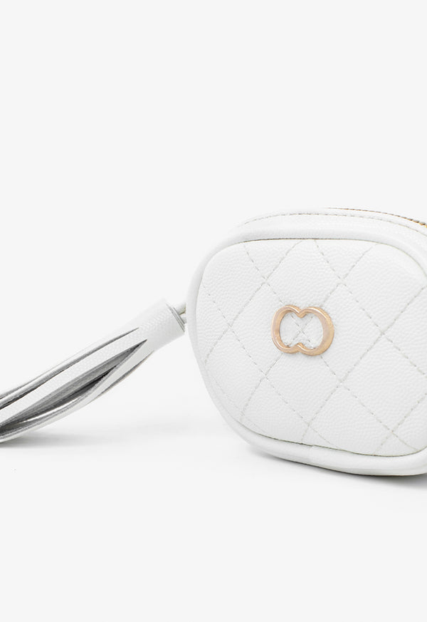 Choice Mini Quilted Cross Body Bag Off White