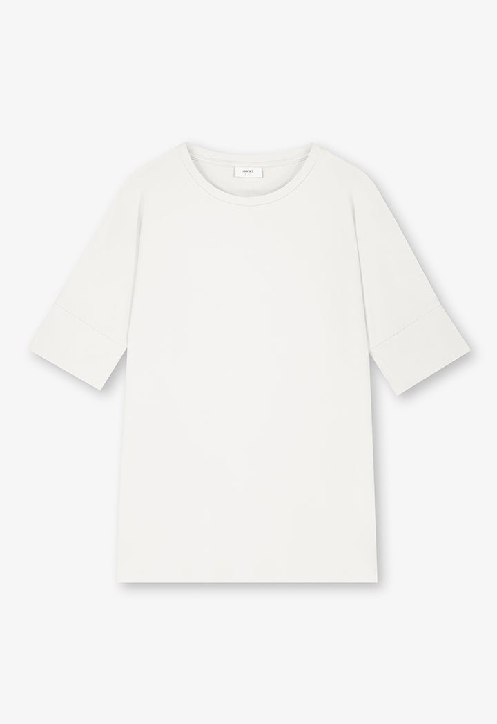 Choice Basic Crew Neck T-Shirt Off White