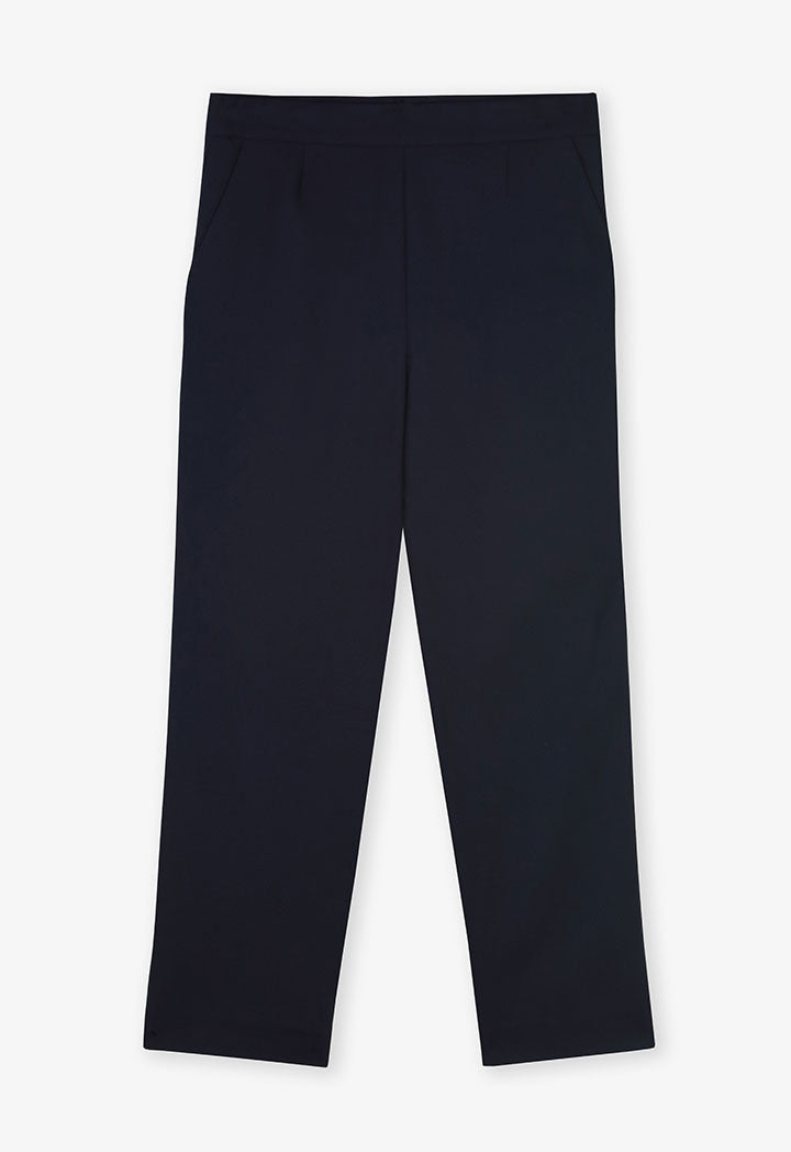 Choice Basic Solid Trousers Navy