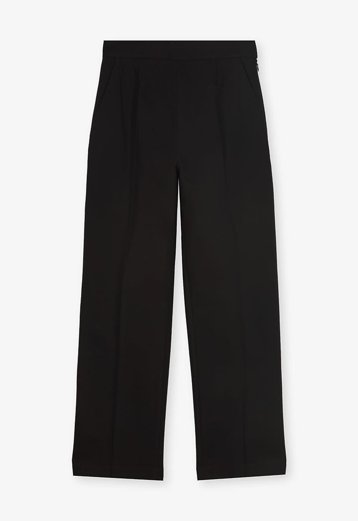 Choice Solid Straight Fit Trousers Black