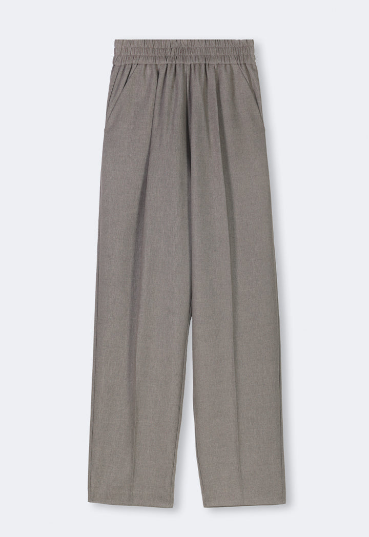 Choice Solid Straight Leg Formal Trousers Anthracite