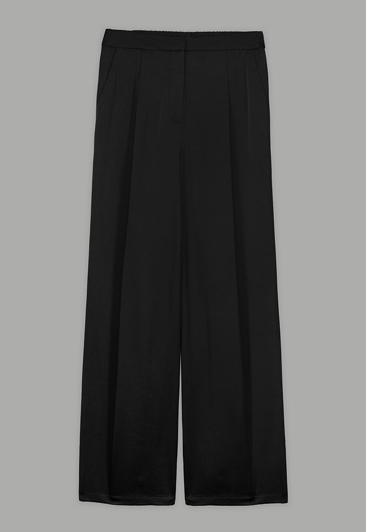 Choice Basic Wide Leg Trousers Black