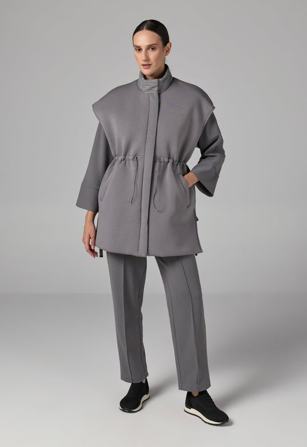 Choice Solid Quilted Sleeveless Gilet Grey