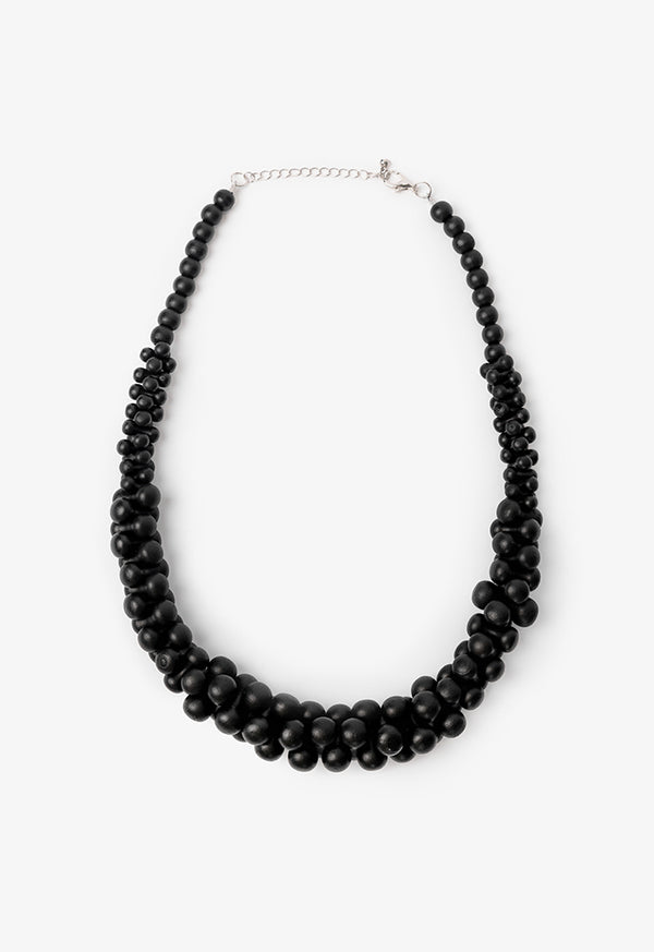 Choice Beads Detailed Necklace Black