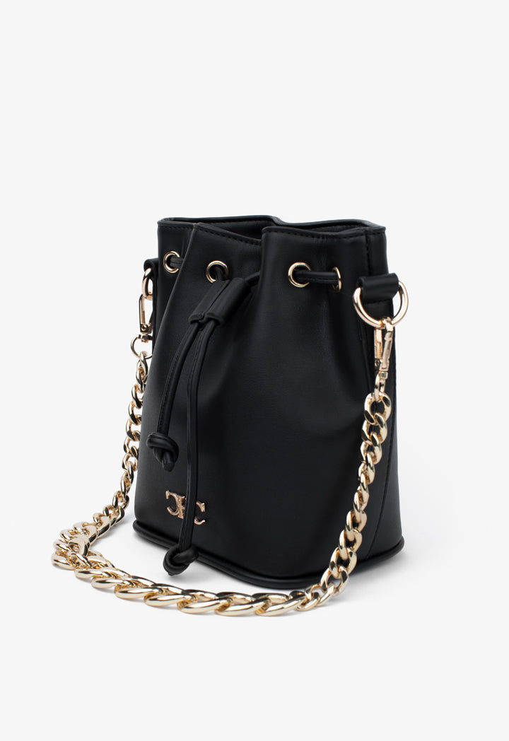 Choice Vibrant Classic Bucket Shoulder Bag Black