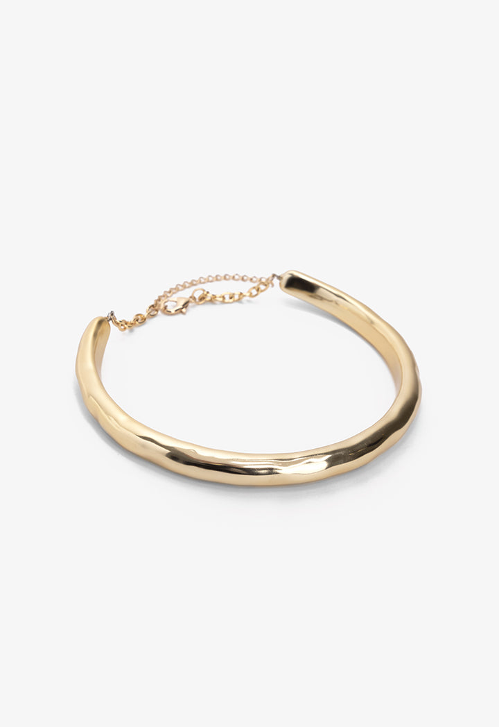Choice Sleek Golden Choker Necklace Gold
