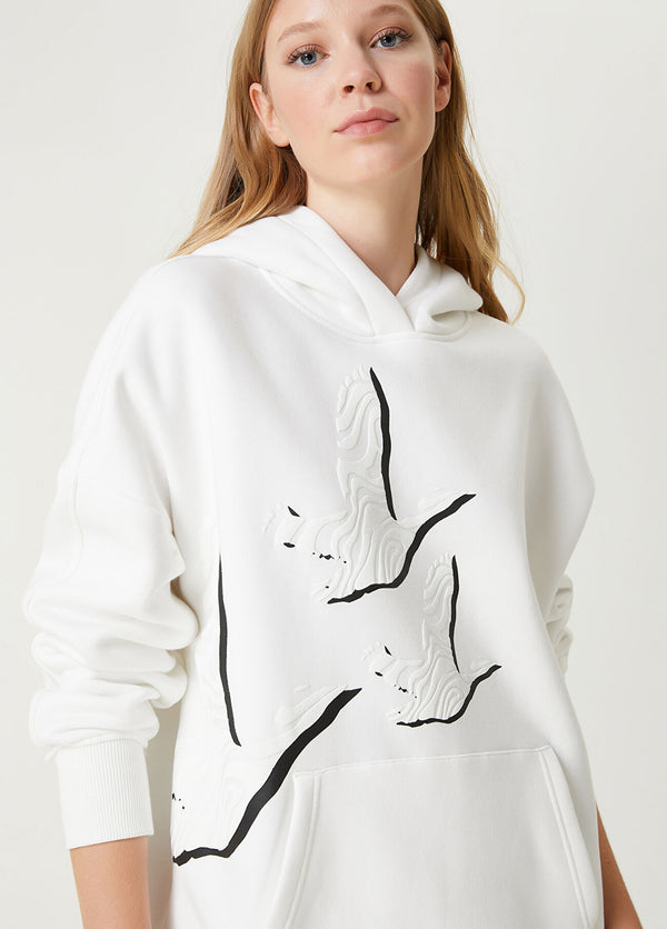 Beymen Club Hooded Sweatshirt Off White