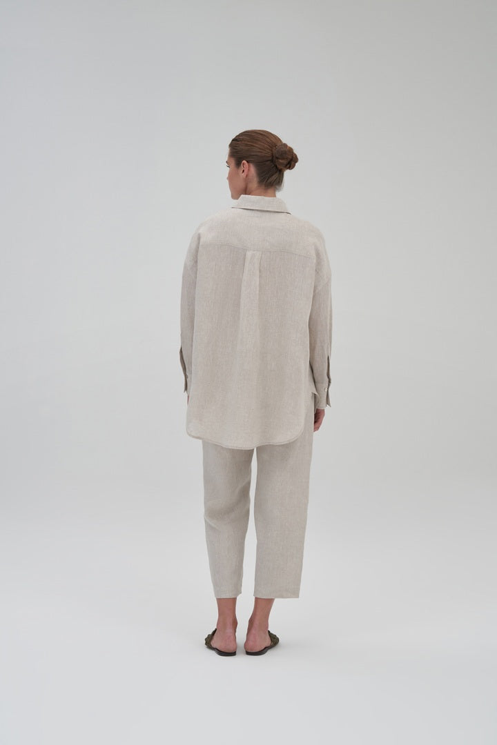 Kk Design 100% Linen Shirt Natural