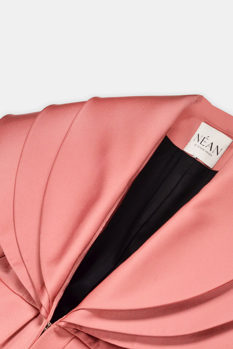 Nean Sculptural Collar Jacket Light Pink