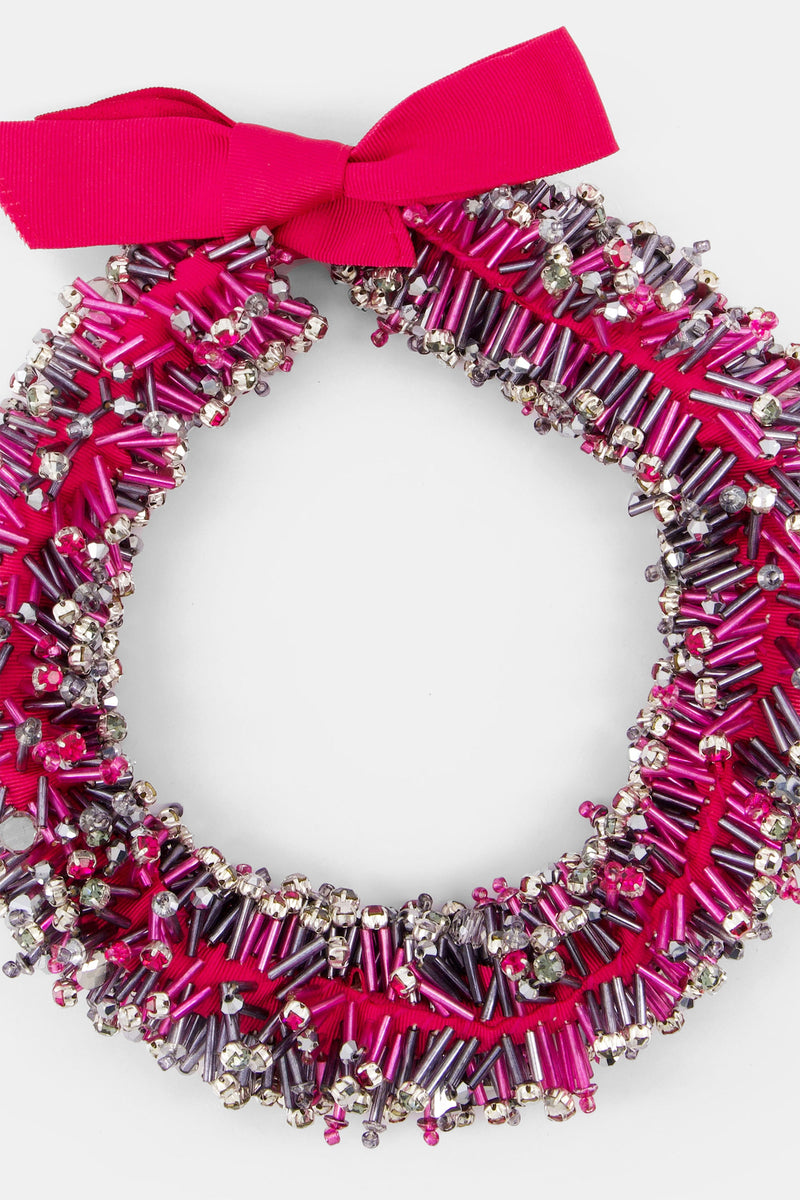 Nean Crystals Embellished Necklace Multi Color