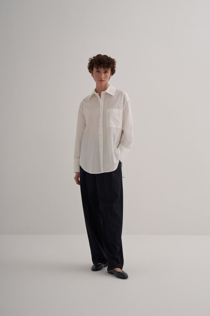 Kk Design Oversized Cotton Shirt Ecru