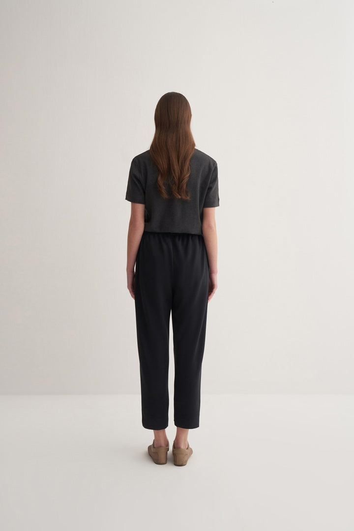 Kk Design Modal Trousers With Cuff Detail Black