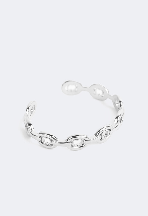 Choice Monogram Chain Bracelet Silver