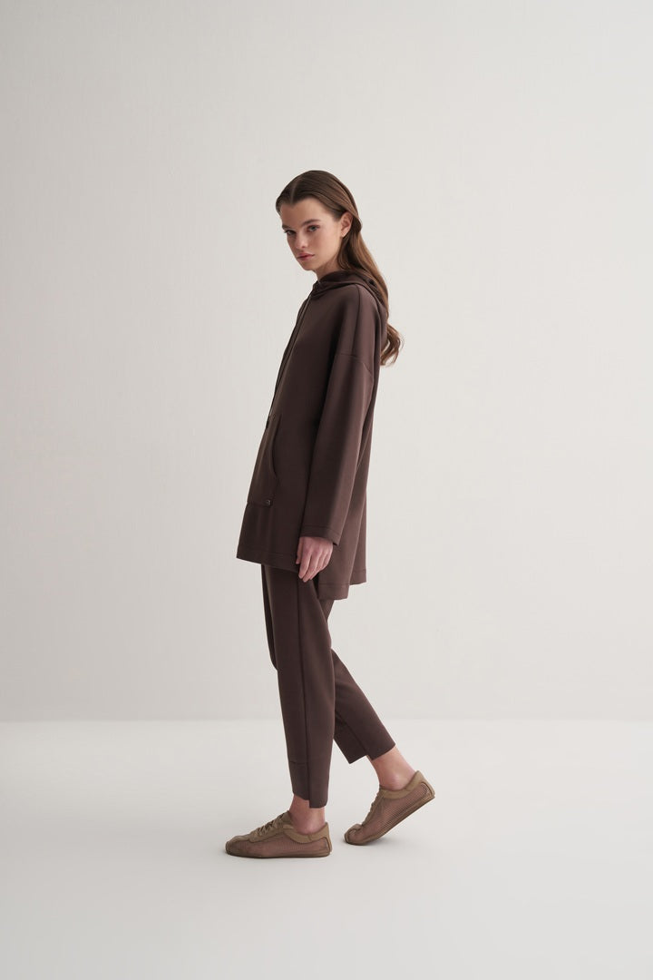 Kk Design Modal Sweatshirt Brown