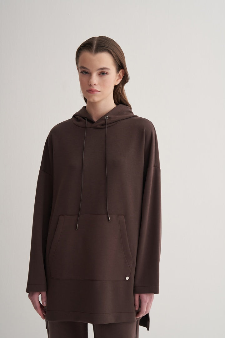 Kk Design Modal Sweatshirt Brown