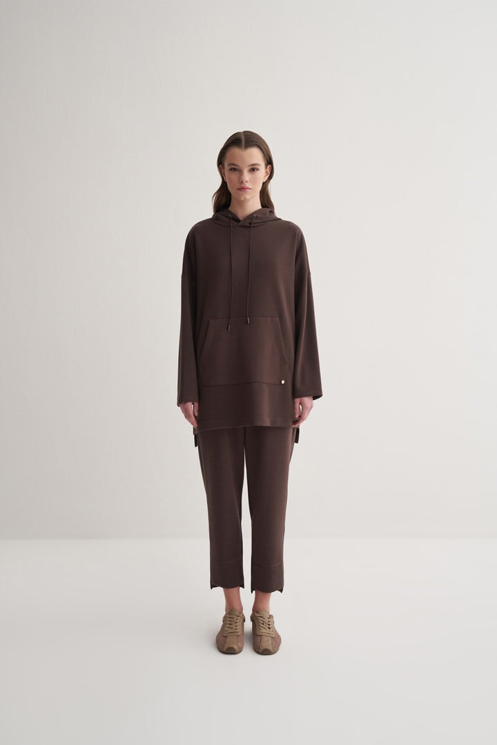 Kk Design Modal Sweatshirt Brown