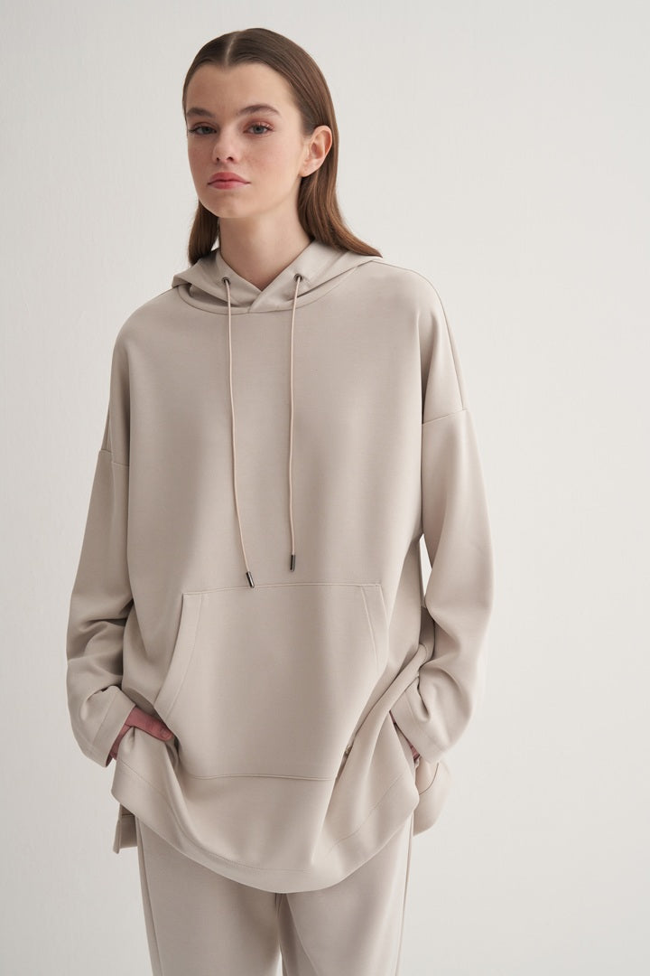 Kk Design Modal Sweatshirt Stone
