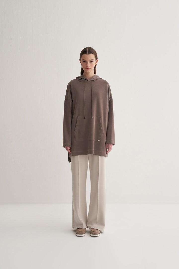 Kk Design Modal Sweatshirt Mink