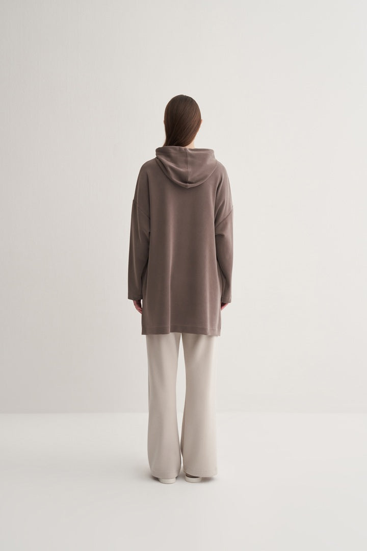 Kk Design Modal Sweatshirt Mink