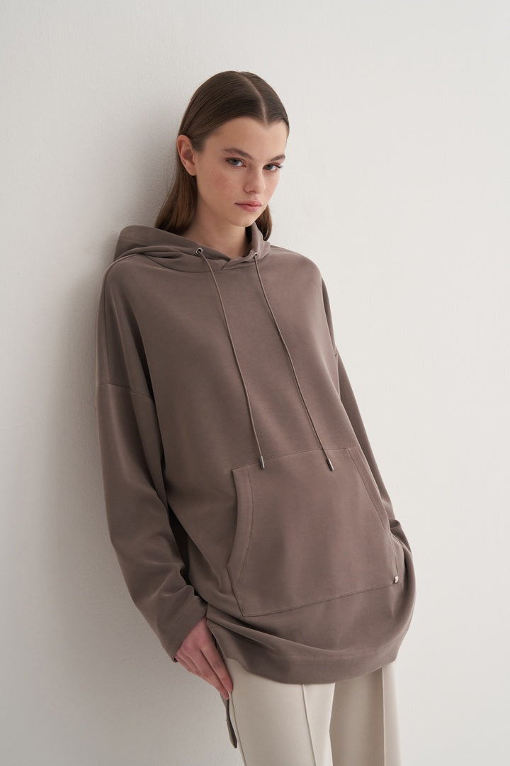 Kk Design Modal Sweatshirt Mink