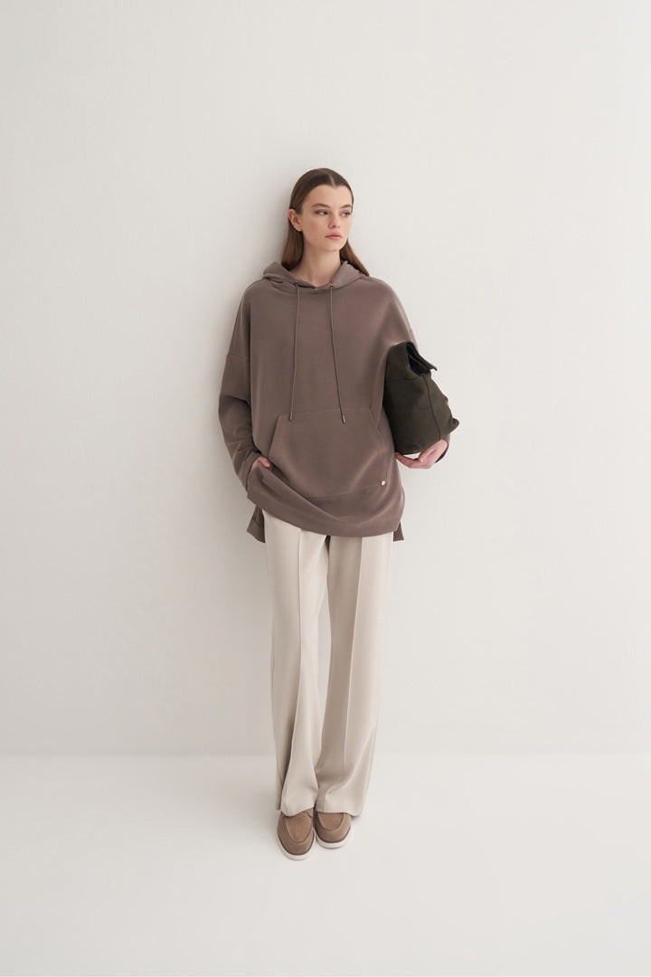Kk Design Modal Sweatshirt Mink