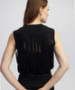 Ipekyol Draped Strip Knit Top Black