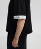 Ipekyol Embroidered Color Block T-Shirt Black