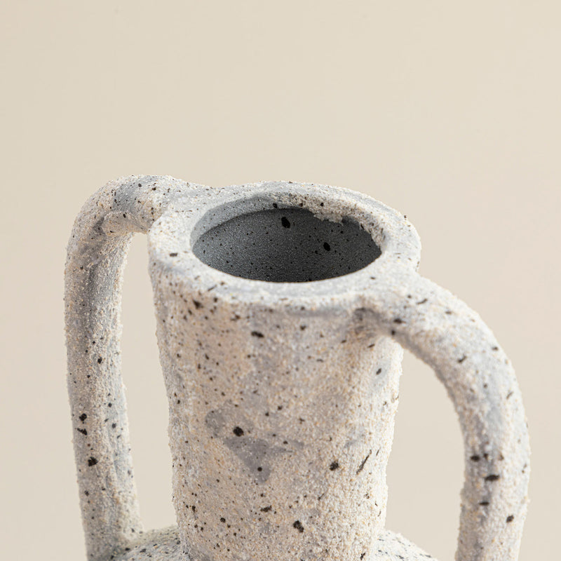Chakra Urart Vase L White-Grey