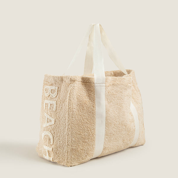 Chakra Esida Beach Bag 41X18X30 Cm Natural