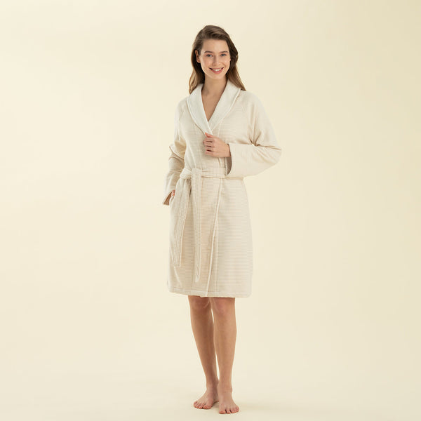 Chakra Gordel Bathrobe Natural