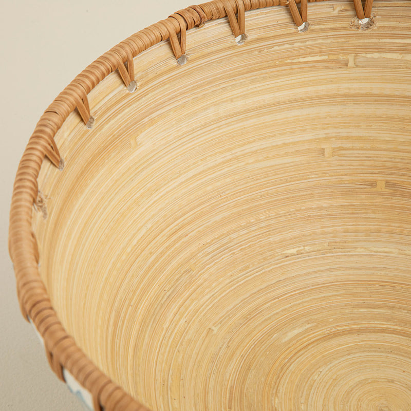 Chakra Hanoi Decorative Footed Bowl White