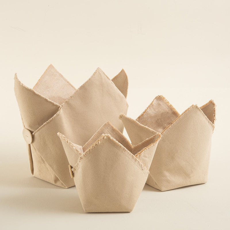 Chakra Button Pot Cover 19 Cm Natural