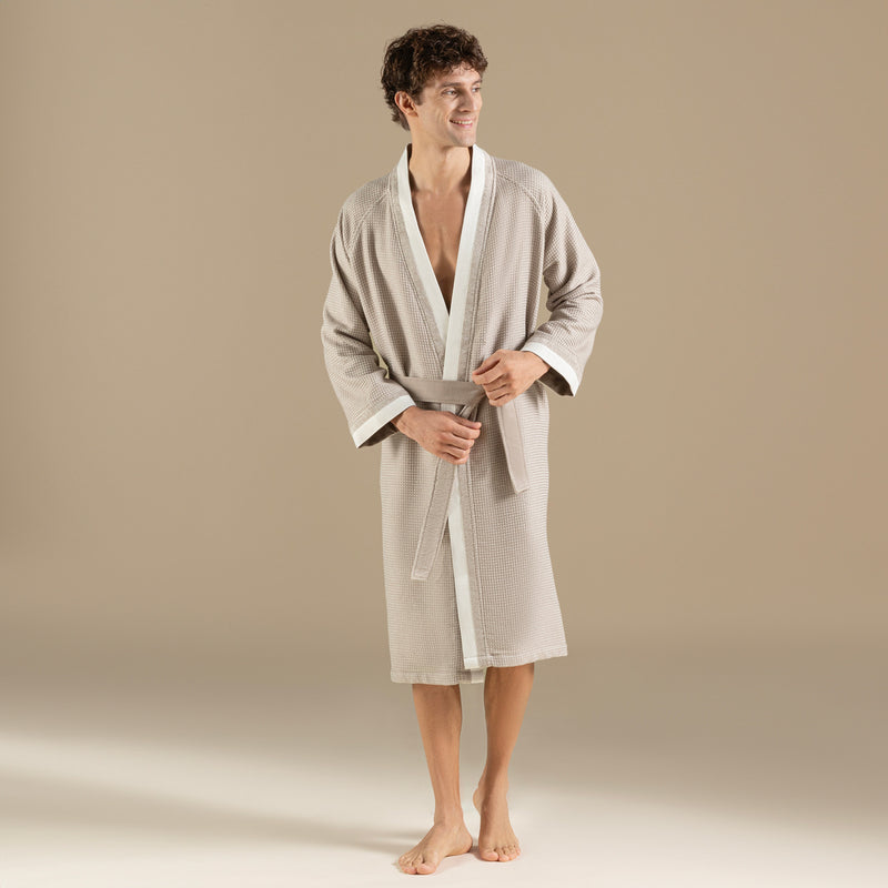 Chakra Adelina Unisex Bathrobe Natural