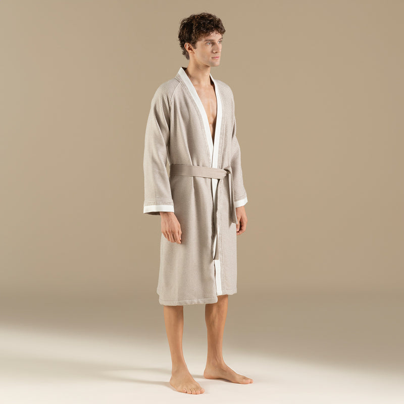 Chakra Adelina Unisex Bathrobe Natural