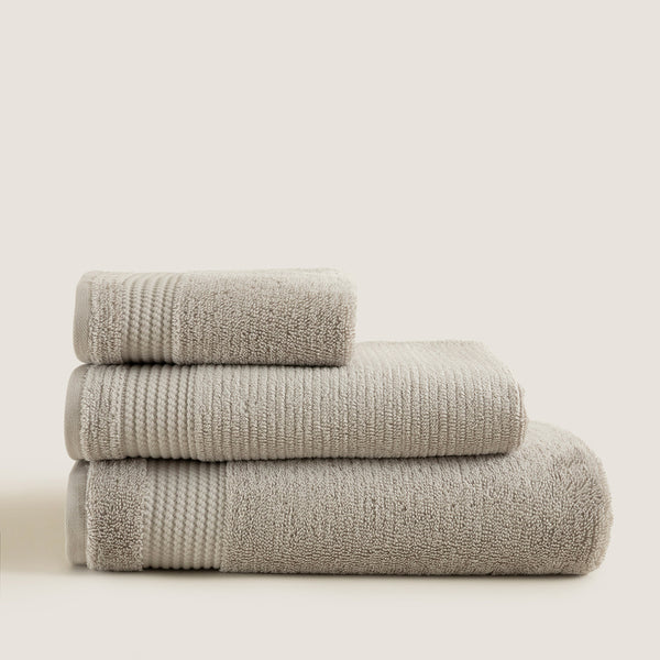 Chakra Eva Cotton Towel 50X90 Cm Light Grey