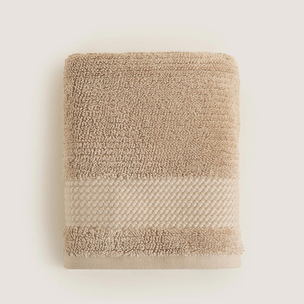 Chakra Eva Cotton Towel 50X90 Cm Dark Beige