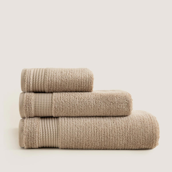 Chakra Eva Cotton Towel 50X90 Cm Dark Beige