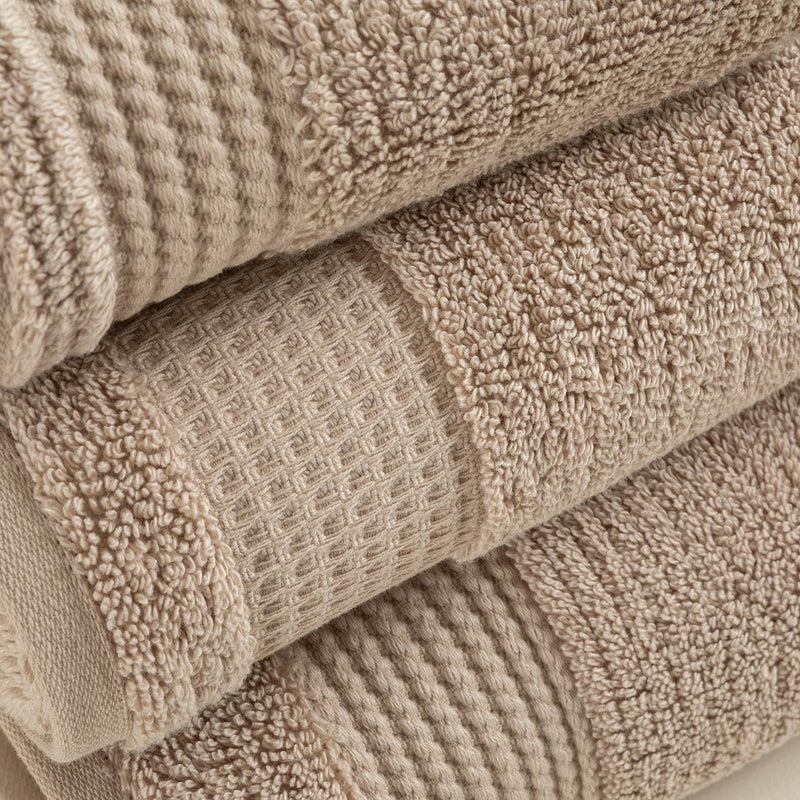 Chakra Eva Cotton Towel 30X50 Cm Dark Beige