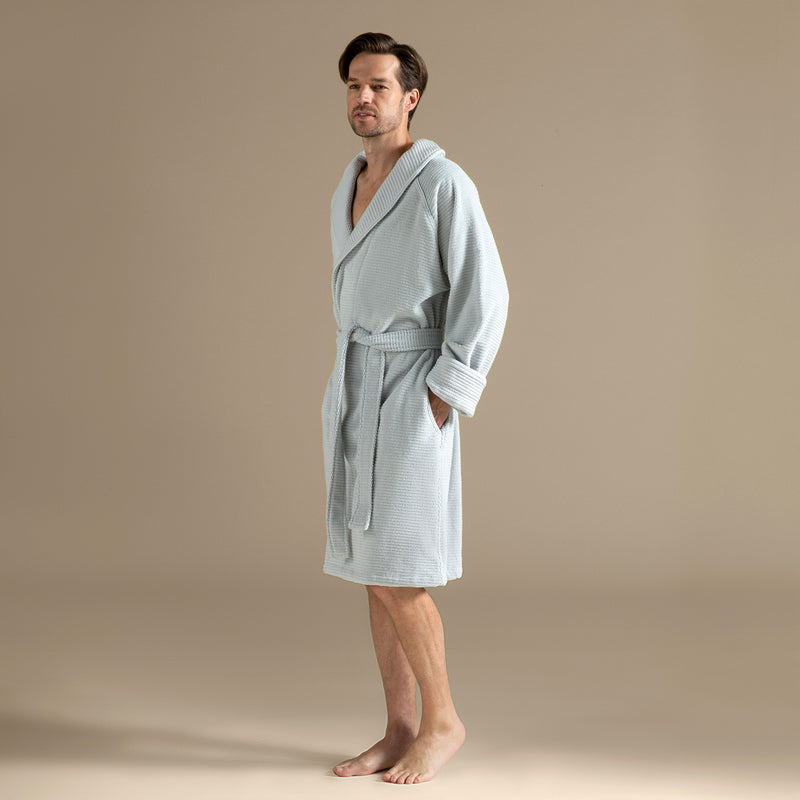 Chakra Eva Cotton Unisex Bathrobe Blue