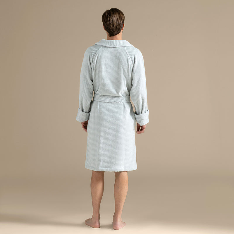 Chakra Eva Cotton Unisex Bathrobe Blue