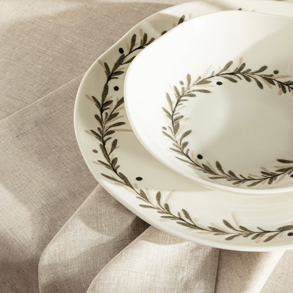 Chakra Oliva Serving Plate 28 Cm Olive