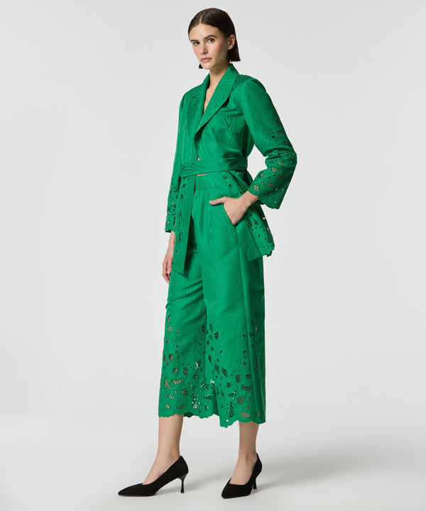 Machka Embroidered Trousers Green