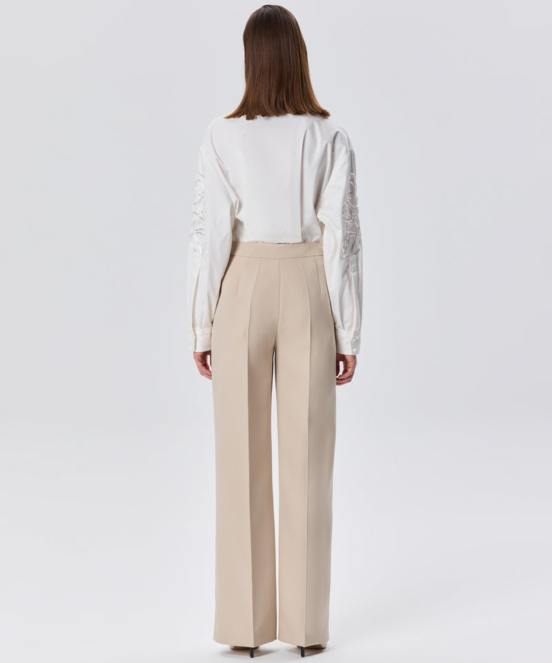 Machka Straight Fit Trousers Beige