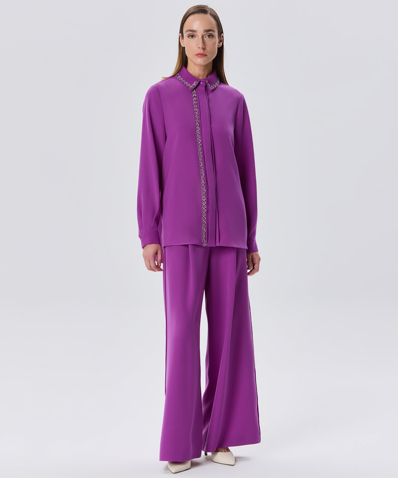 Machka Wide Leg Trousers Light Cyclamen