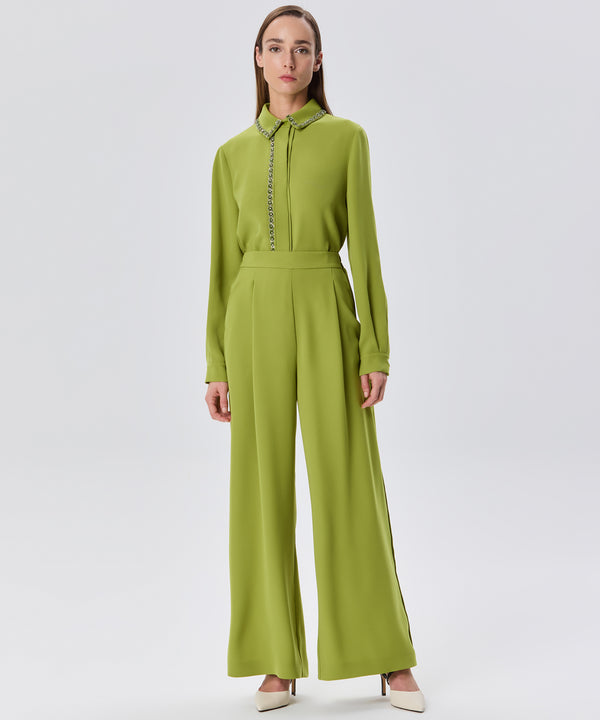 Machka Wide Leg Trousers Green