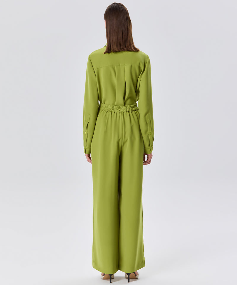 Machka Wide Leg Trousers Green